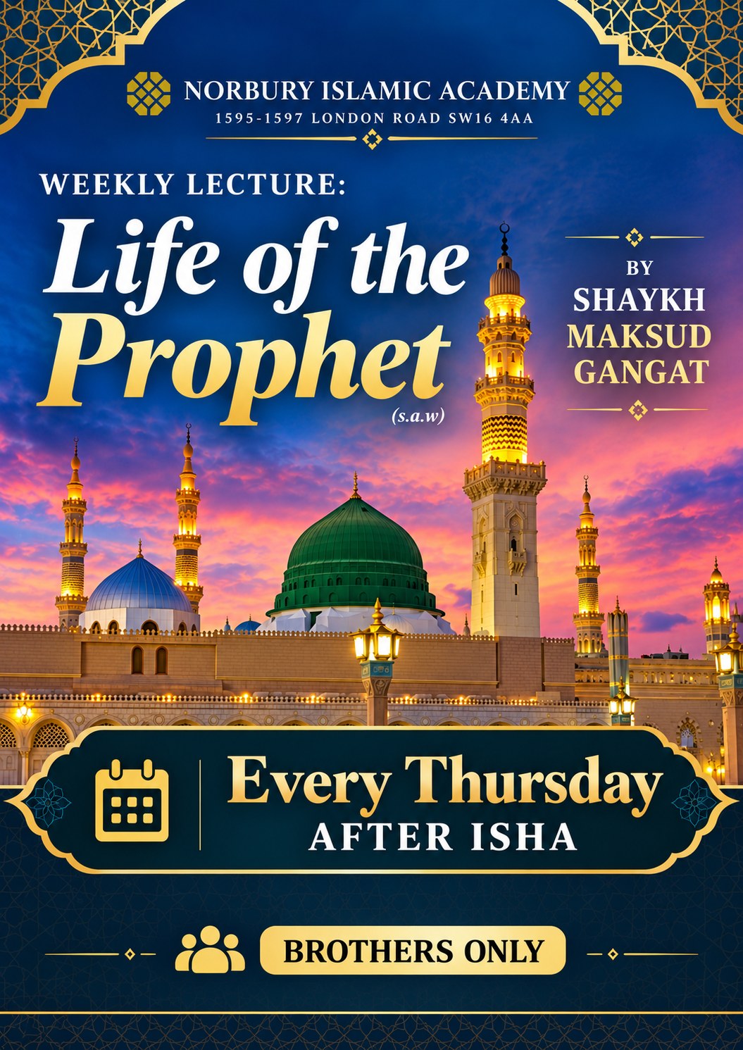 Life of the Prophet event at Norbury Islamic Academy